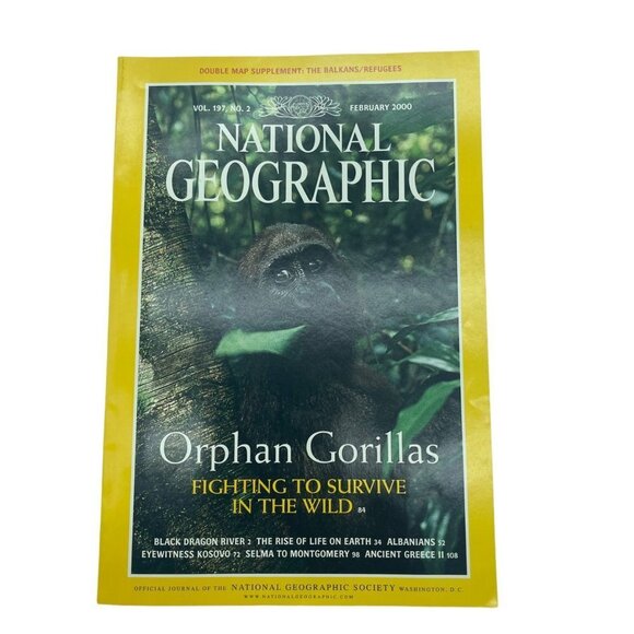 5/$10 National Geographic Magazine Orphan Gorillas April 2000 - Picture 1 of 9